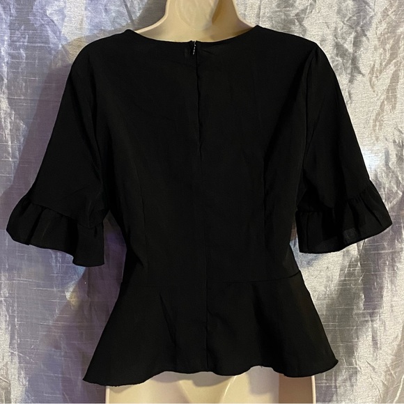 PLT crepe corset top SZ 10, GUC back zip, very little stretch, length 17” cute - Picture 2 of 11